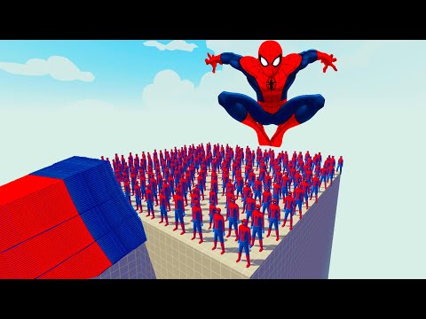100x SPIDER-MAN + 2x GIANT vs EVERY GOD l Totally Accurate Battle Simulator TABS