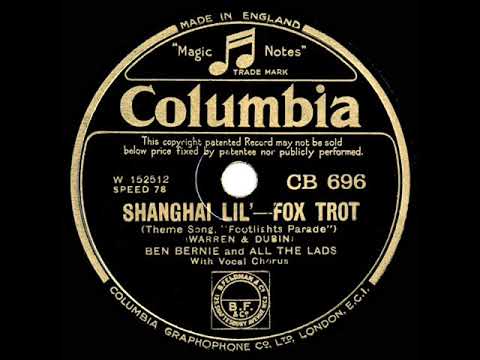 1933 Ben Bernie - Shanghai Lil (Stu Johnson, vocal)