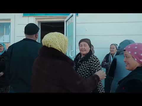 Раздача 100 комплектов продуктов питания, Янгиюль