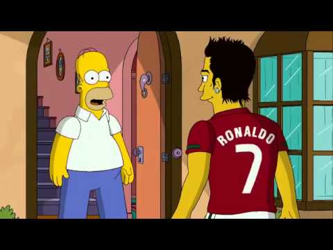 Cristiano Ronaldo on the Simpsons