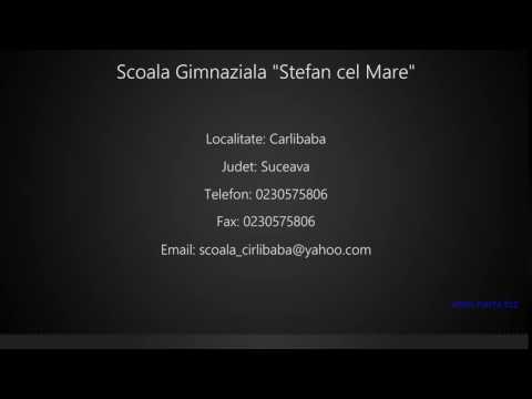 Scoala Gimnaziala "Stefan cel Mare" Carlibaba