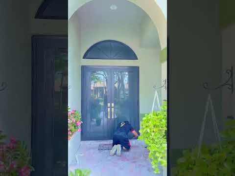 Impact French Double Door Installation on a South Florida Home