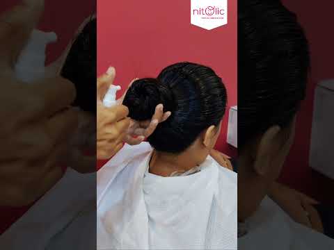 Lice-free results on long hair with Nitolic!