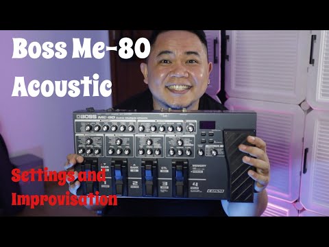 Boss ME-80 Acoustic with Delay setting