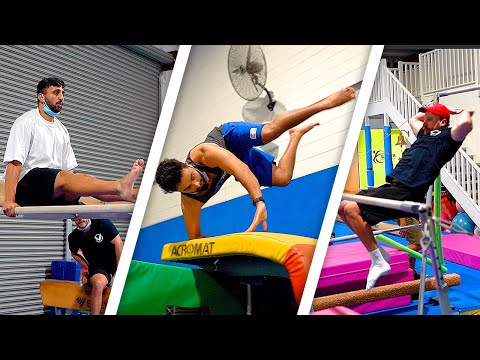 POWERLIFTERS TRY GYMNASTICS!