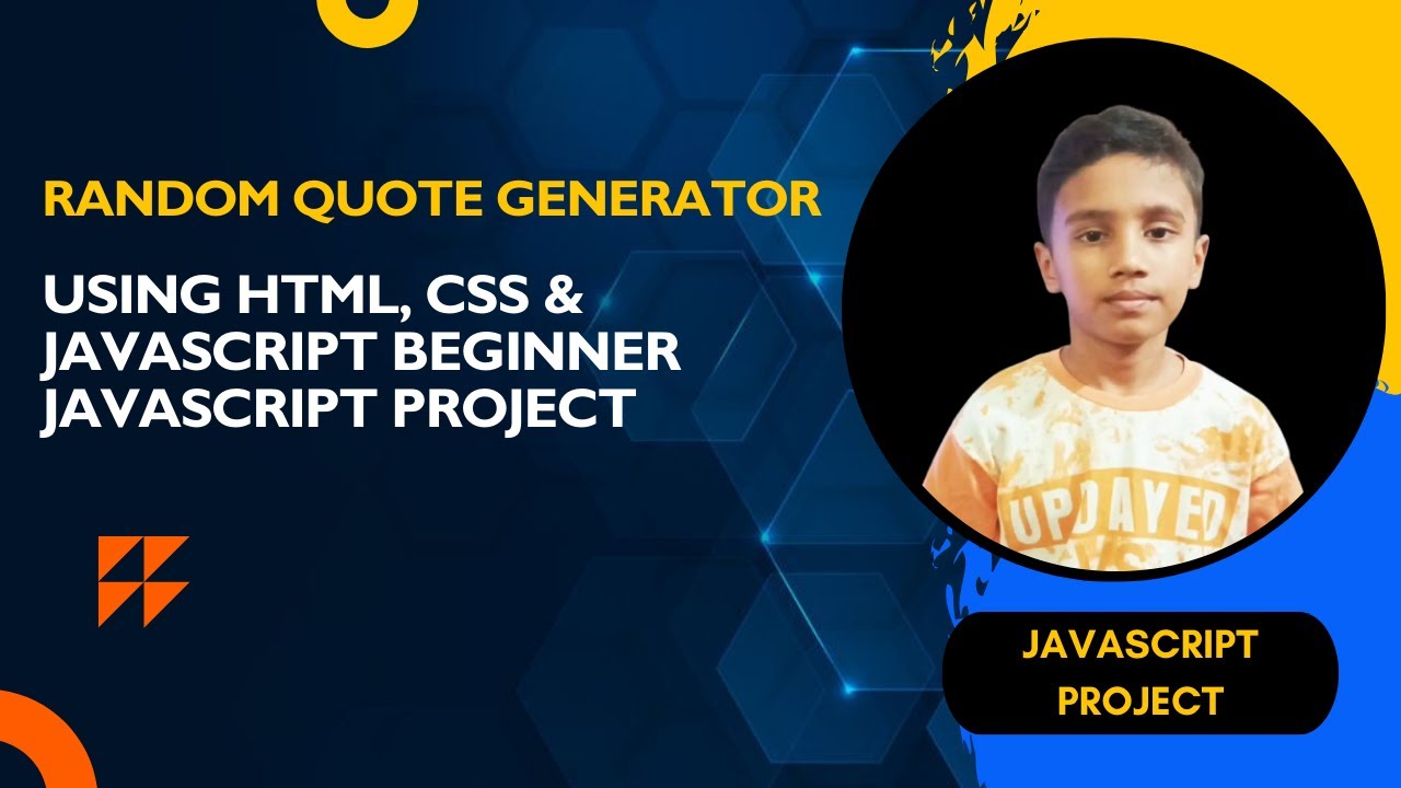Random Quote Generator Using HTML, CSS & JavaScript | Beginner JavaScript Project