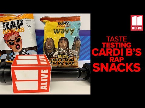 Cardi B's Rap Snacks Taste Test in the 11Alive Newsroom