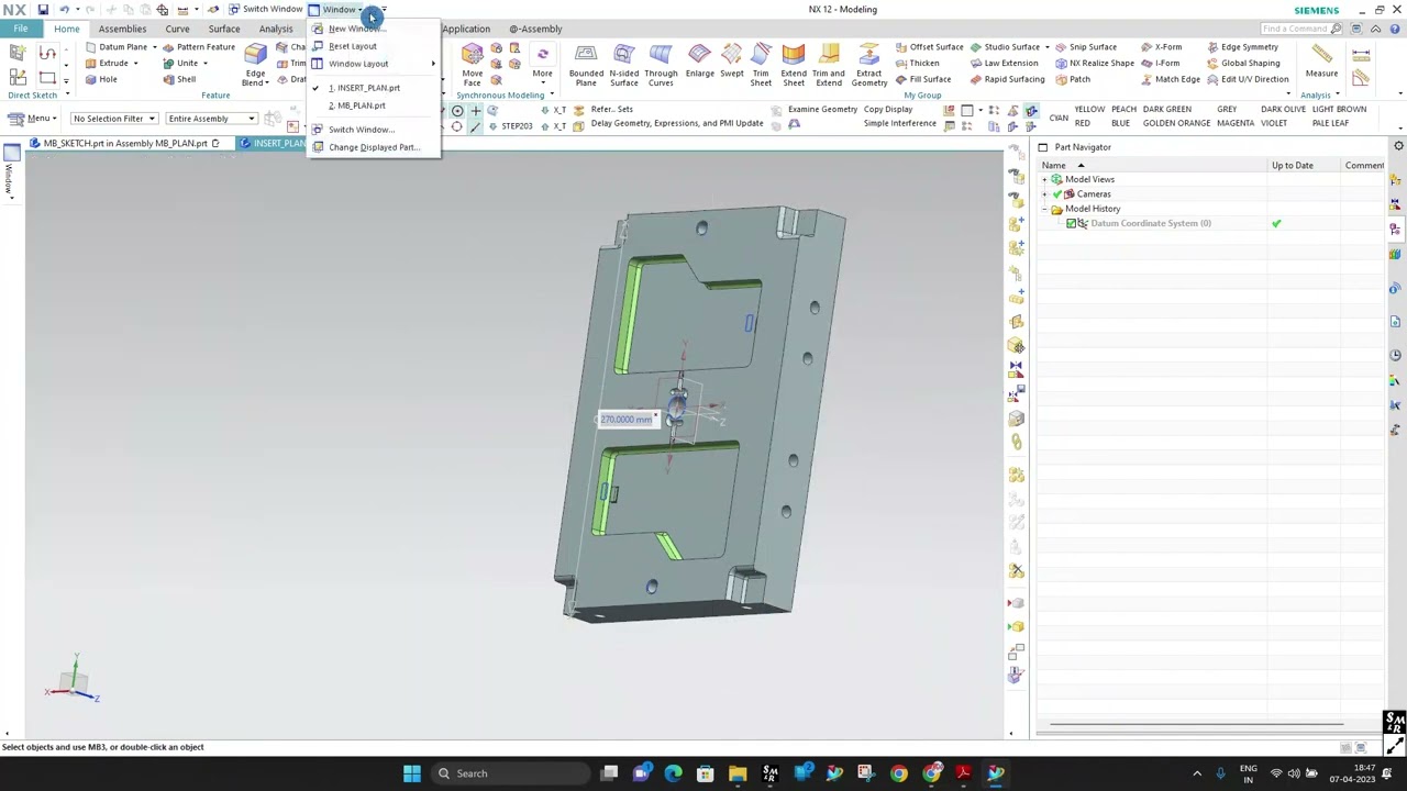 RV MOULD DESIGN # PLASTIC MOULD DESIGN # UG NX-12 # MOLD DESIGN TRAINING VIDEO-6 # MOLD BASE PLAN