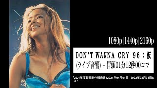 (ライブ音響) | DON&#39;T WANNA CRY &#39;96