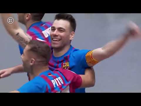 Gol Lozano (5-3) Barça FS - Movistar Inter. Copa España 1/2. LNFS