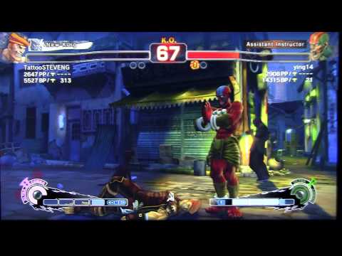 SSF4 AE TattooSTEVENG (ADON) VS ying14 (DHALSIM) AMERICAN RANKED MATCH 36