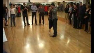 Gustavo Rosas y Gisela Natoli.Tango Argentino.Demo Clases en Catania 2009.