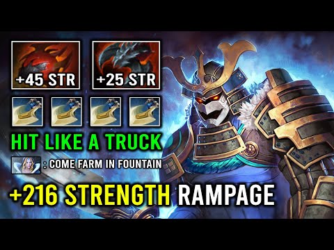WTF RAID BOSS 5100 HP 1 Shot Sven Brutal Fountain Rampage Hit Like a Truck Dota 2
