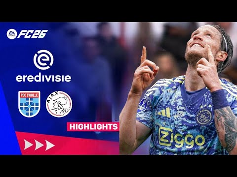 PEC Zwolle Vs AFC Ajax - Eredivisie 2026 Full Match Highlights