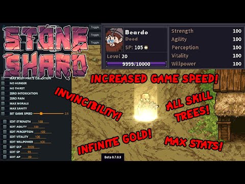 How to Cheat in Stoneshard City of Gold Update - Invincibility, Increase Game Speed, Stats, Gold, XP