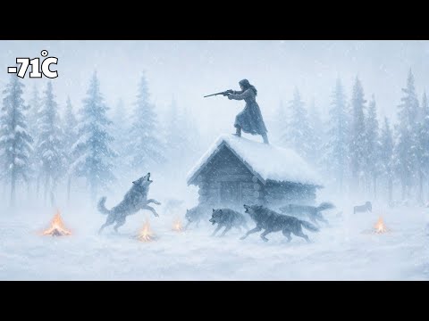 Widow on a 5 Meter Stilt Cabin Life in a Blizzard, Driving Off Wolves | Survival in Yakutia