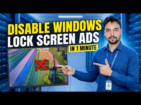 Disable Windows Lock Screen Ads in Just 1 Minute! 😳 One-Click Script