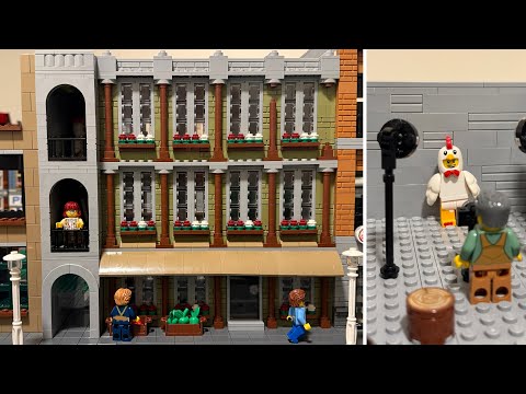 Adding An Interior To The CUSTOM LEGO Supermarket Modular Building!