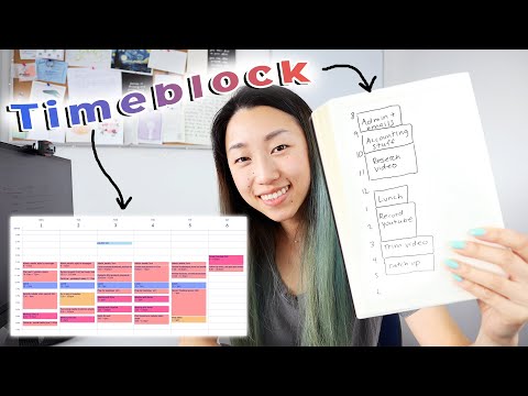 How to TIME BLOCK Your Schedule to Get More Done in Less Time (guide for beginners!)