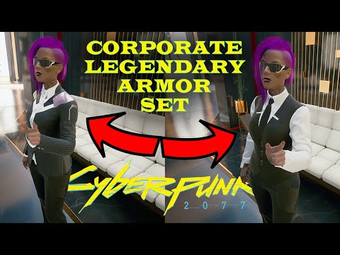 Cyberpunk 2077 - Full set of Legendary Corpo Armor for FREE - All Locations