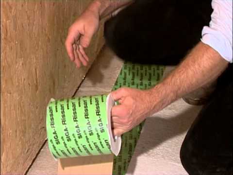 SIGA Rissan 100 & 150 et Dockskin - Réalisation d'un raccord-socle étanche à l'air