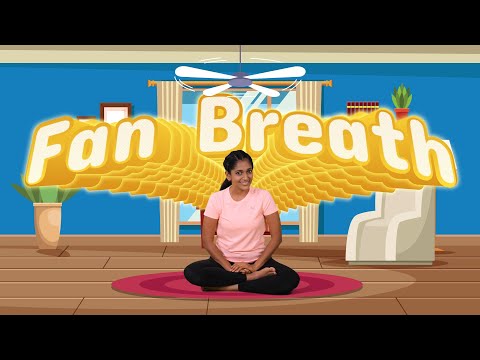Breathing Exercise for Kids | The Fan Breath | Yoga for Kids | Sheetkari | Yoga Guppy