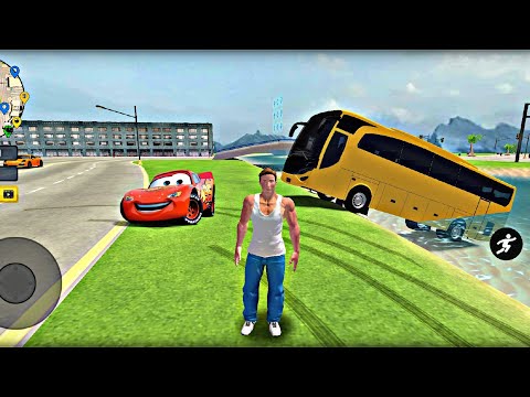 Police Officer Car & Transport Bus Driving in Open World Game - Go to Town 6 - Android Gameplay
