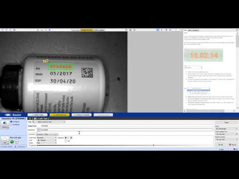 OCR and Datamatrix code read demo