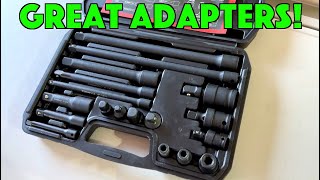 Great Socket Accessory Set!  1/4" - 3/8" - 1/2"