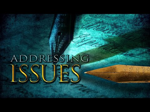Addressing Issues | Part 1 | Pastor James A. McMenis | Word of God Ministries