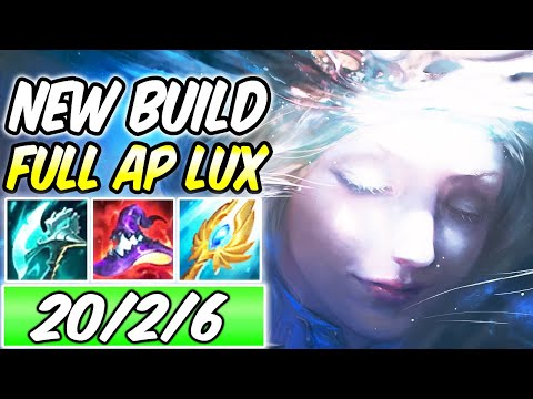 S+ LUX MID CLEAN FULL AP TEAR + DARK NIGHT HARVESTER | New Build & Runes | League of Legends | S11