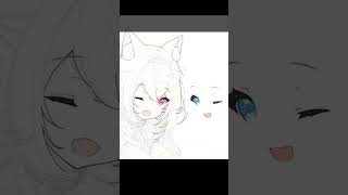 FUWAMOCO SPEEDPAINTING #shorts #fuwamoco #hololive