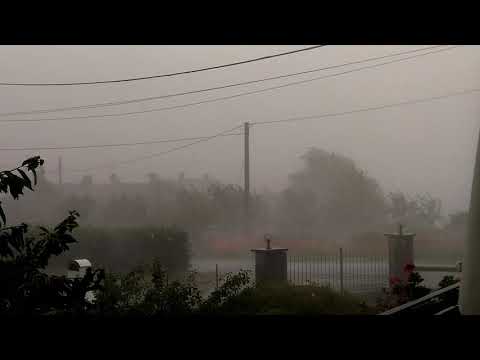 Immagini di maltempo di quest'oggi a San Damiano e Costigliole d'Asti