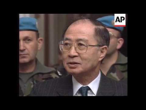 Bosnia - Akashi Shrugs Off Bullet Hole In Plane