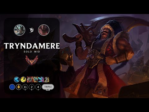 Tryndamere Mid vs Malphite - EUW Grandmaster Patch 13.14
