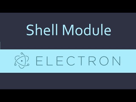 Electron js Tutorial 10 Shell Module