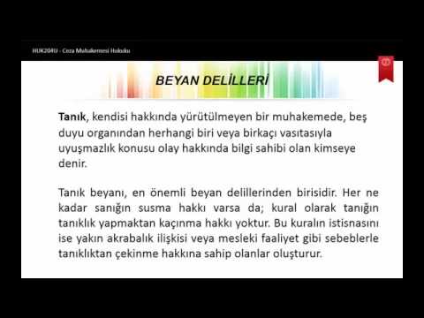 Ceza Muhakemesi Hukuku 3. Ünite Konu Özeti