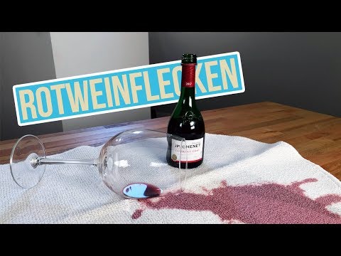 Rotweinflecken entfernen aus Teppich und Kleidung