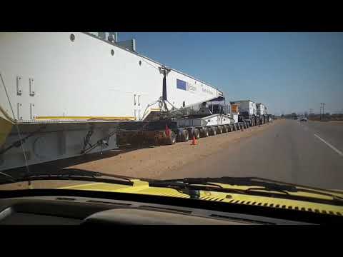 The Eskom road train taking transformer via road to the Cape