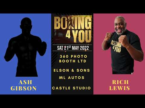 ASH GIBSON  -V-  RICH LEWIS -  LEFT JAB PROMOTIONS