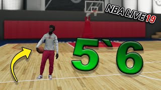 CONTACT DUNKS WITH THE SMALLEST SLASHER BUILD in NBA LIVE 19!