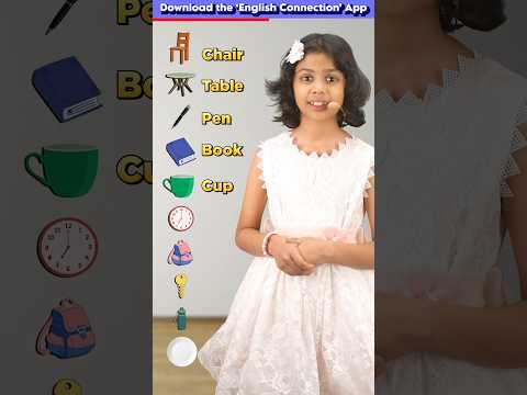 10 Objects ✒️ in English | Kids English Vocabulary | Adi English Connection #shorts