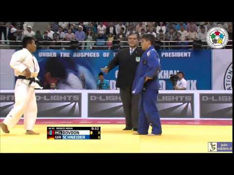 Judo 2014 Grand Prix Ulaanbaatar: Dovdon (MGL) - Schneider (GER) [-66kg] bronze