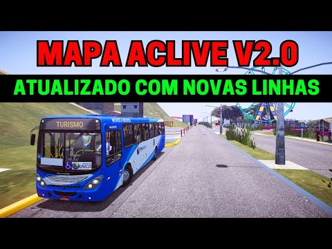 🔴Mapa Aclive V2.0 Atualizado com Novas Linhas | Proton Bus Simulator | Simulador de Ônibus