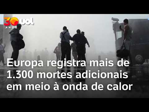 Europa registra mais de 1.300 mortes adicionais em meio à onda de calor, diz OMS