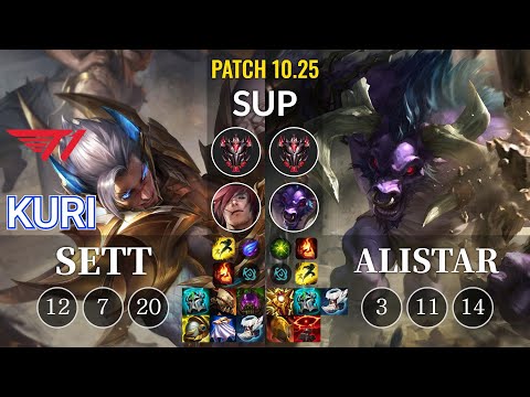 T1 Kuri Sett vs Alistar Sup - KR Patch 10.25