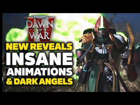 Warhammer 40K Dawn of War IV - Big New Details, Dark Angels, Primarch & Insane Melee Animations
