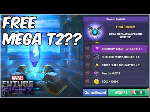 THE LUCK WAS UNREAL! MEGA T2 REWARD STRATEGY - Marvel Future Fight
