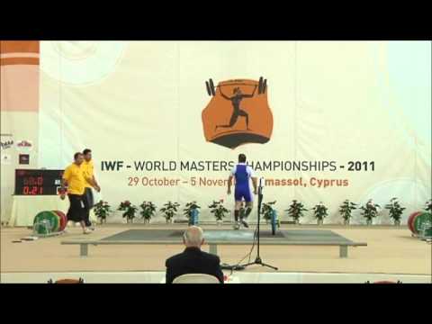 Mordehai Versano in World Masters Weightlifting Cyprus 2011 cat.56, men's 45-49