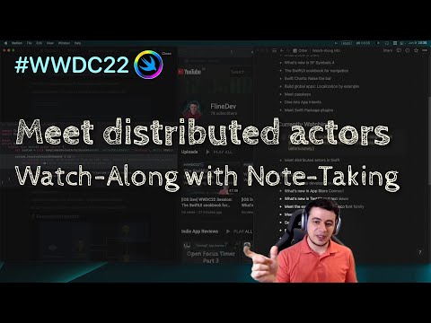 [iOS Dev] WWDC22 Session: Meet distributed actors in Swift – Watch-Along with Note-Taking thumbnail